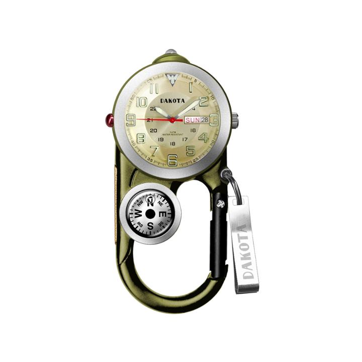 Dakota Men's Green Angler Ii Carabiner Clip Watch 37107