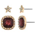 Decree 2-pack Red Earring Sets