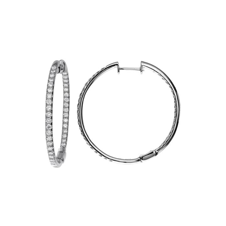 Limited Quantities 1 Ct. T.w. Diamond Hoop Earrings