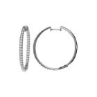 Limited Quantities 1 Ct. T.w. Diamond Hoop Earrings
