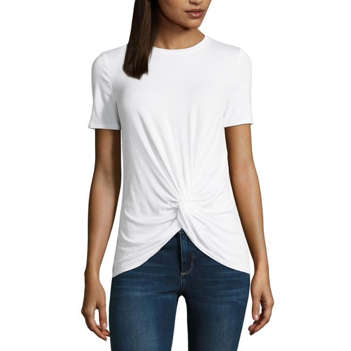 T.d.c Short Sleeve Twist Front Tee
