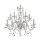 10-light Venetian-style Crystal Chandelier