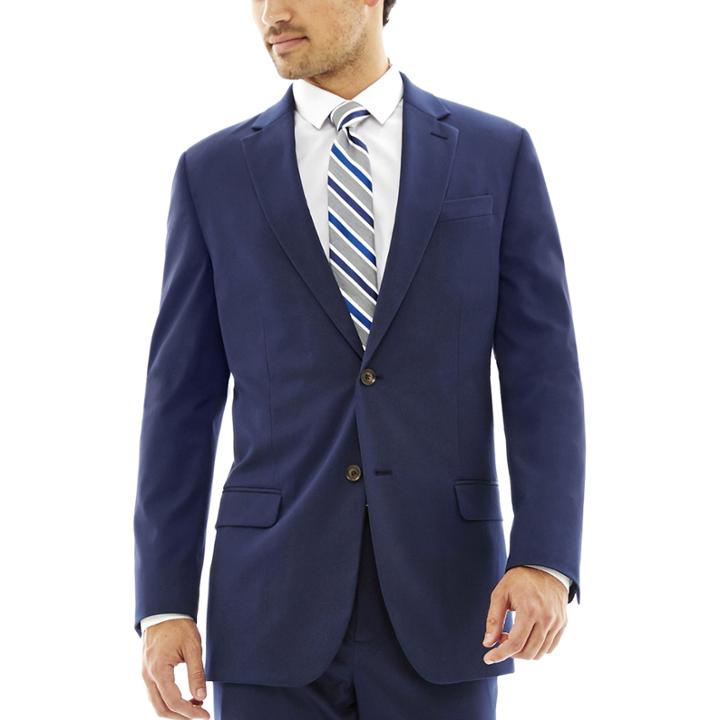 Jf J. Ferrar Bright Blue Stretch Suit Pants - Classic