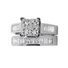 2 Ct. T.w. Diamond 14k White Gold Bridal Ring Set