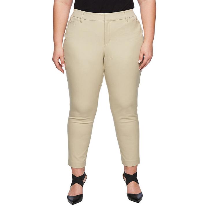 Worthington Bi Stretch Ankle Pant- Plus