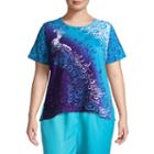 Alfred Dunner All Aflutter Peacock T-shirt- Plus