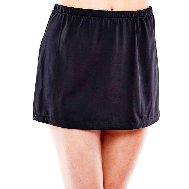 Azul By Maxine Of Hollywood Solid Skirted Swim Bottoms