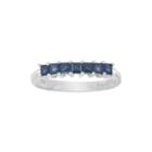 Limited Quantities Genuine Blue Sapphire And Diamond-accent 14k White Gold Band