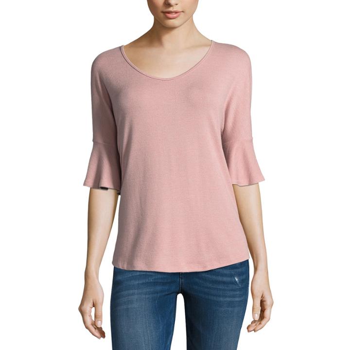 Ana Flounce Slv Tee