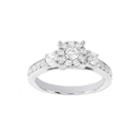 Lumastar 1 Ct. T.w. Diamond 14k White Gold Bridal Ring