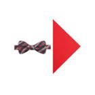Jf J. Ferrar Gridlock Plaid Pre-tied Bow Tie And Pocket Square Set