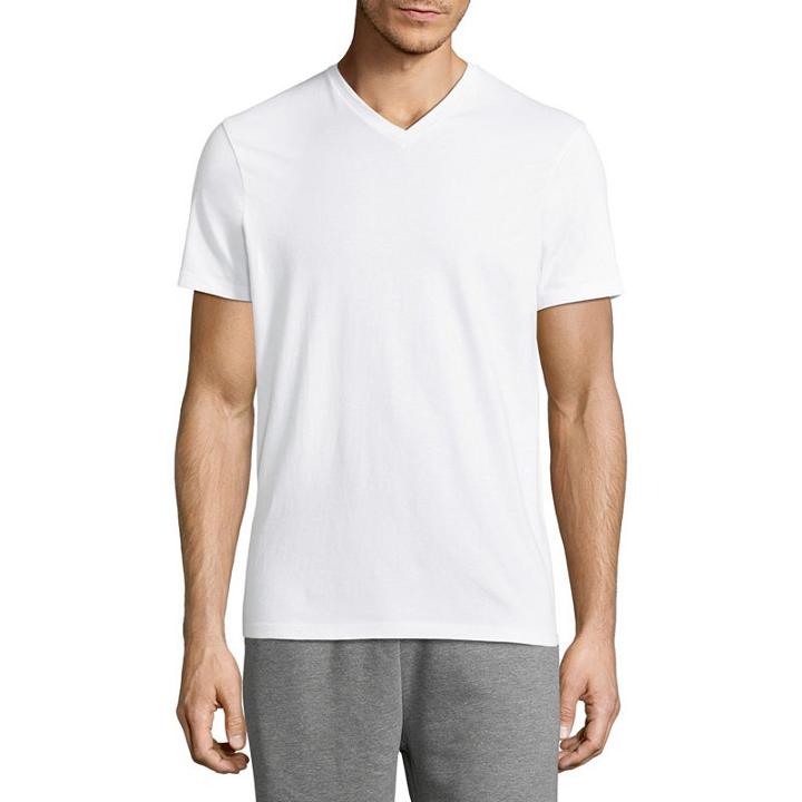 Msx By Michael Strahan Cotton Stretch 2-pack Short Sleeve V Neck T-shirt-tall