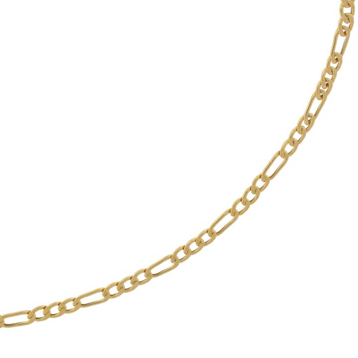 10k Yellow Gold 2.9mm 20-22 Hollow Figaro Chain