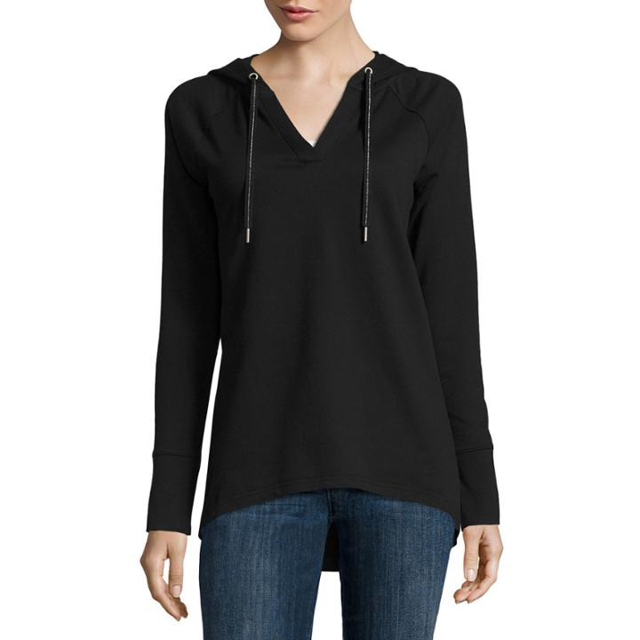 Liz Claiborne Long Sleeve Pullover Hoodie Tunic