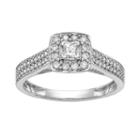 Womens 3/8 Ct. T.w. Genuine Multi-shape White Diamond 14k Gold Promise Ring