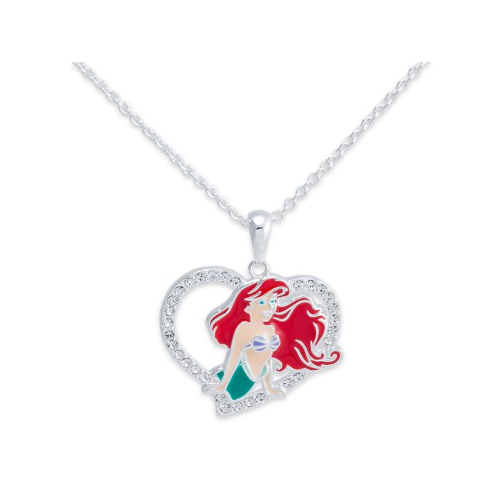 Disney White Crystal Round Pendant