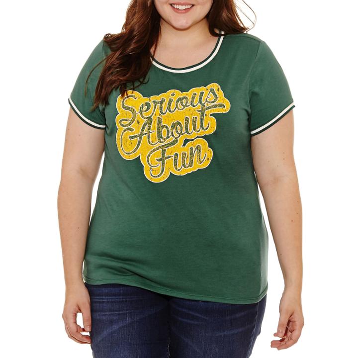 Arizona Serious About Fun Graphic T-shirt- Juniors Plus