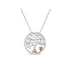 Diamonart Womens Cubic Zirconia 18k Rose Gold Over Silver Pendant Necklace