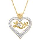 Womens Multi Color Crystal 14k Gold Over Silver Pendant Necklace