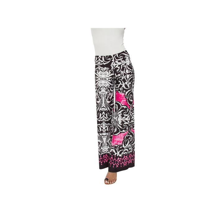 White Mark Paisley Palazzo Pants