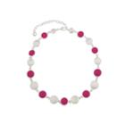 Gloria Vanderbilt Womens Pink Collar Necklace