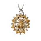 Limited Quantities Genuine Citrine Starburst Pendant Necklace