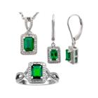 Womens 3-pc. Green Jewelry Set