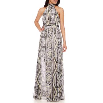 Renn Sleeveless Halter Maxi Dress