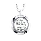 Footnotes Too You Are My True North Interchangeable Locket Pendant Necklace