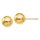 10k Gold 7mm Round Stud Earrings