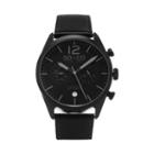 So & Co Ny Mens Monticello Leather Sport Quartz Dual Time Watch J154p51