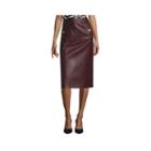 Liz Claiborne Faux-leather A-line Skirt