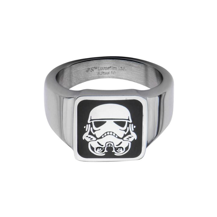 Star Wars Stainless Steel Stormtrooper Square Top Ring