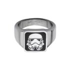 Star Wars Stainless Steel Stormtrooper Square Top Ring