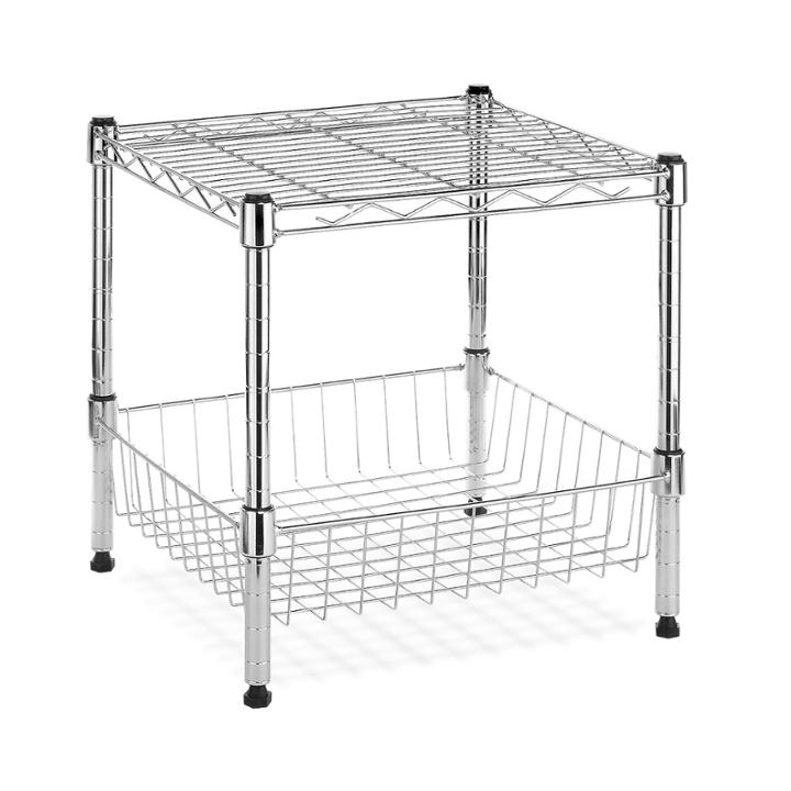 Whitmor Supreme Stack Shelf With Basket