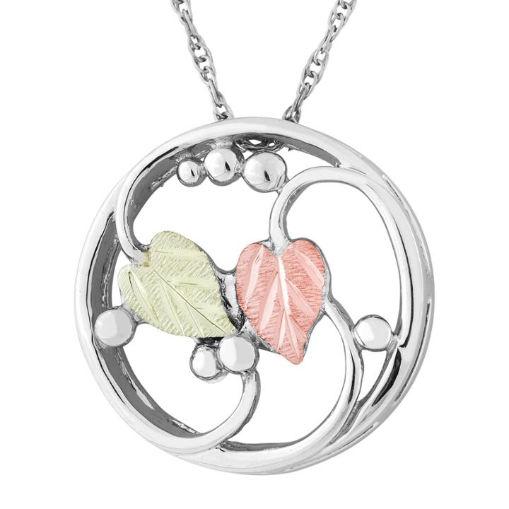 Black Hills Gold Black Hills Gold Landstroms Womens Sterling Silver Pendant Necklace