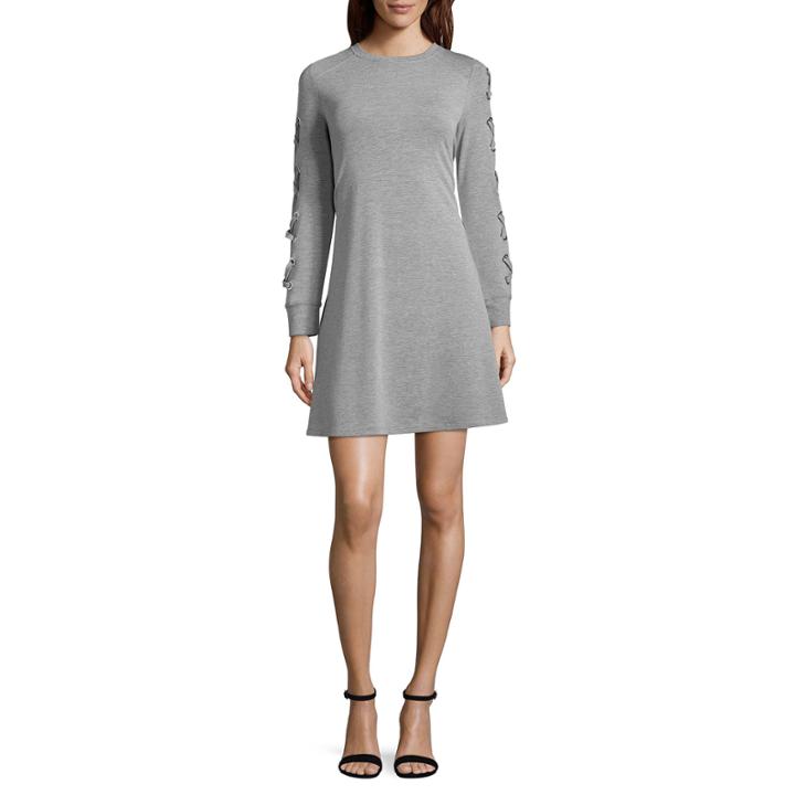 Spense Long Sleeve A-line Dress