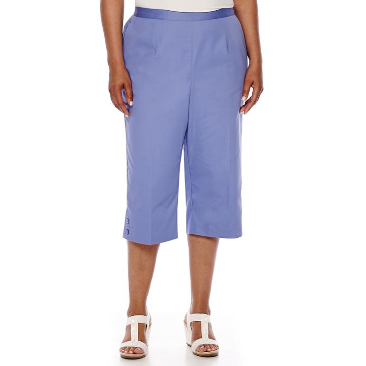 Alfred Dunner Button-cuff Capris - Plus