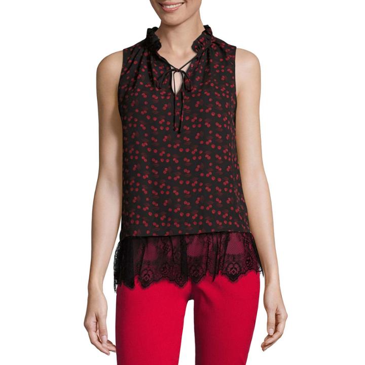 W Lace Trim Tank