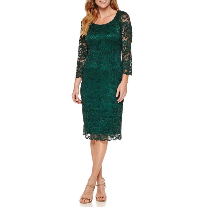 Ronni Nicole Elbow Sleeve Sheath Dress