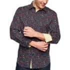 Society Of Threads Long Sleeve Sport Shirts Long Sleeve Button-front Shirt