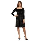 24/7 Comfort Apparel Palisades Velvet Dress
