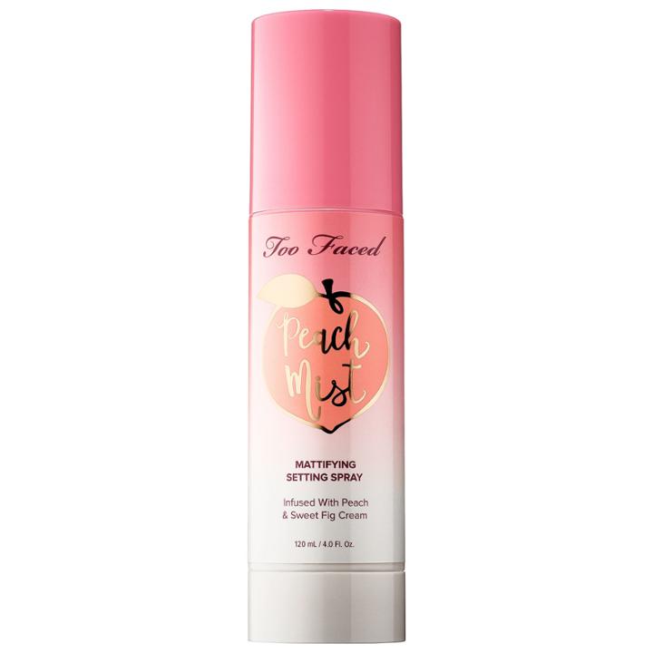 Too Faced Peach Mist Mattifying Setting Spray - Peaches And Cream Collection