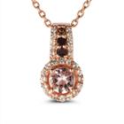 Womens Genuine Pink Morganite 14k Gold Over Silver Pendant Necklace