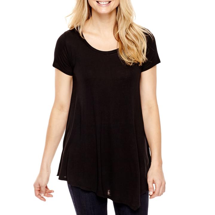 A.n.a Short-sleeve Asymmetrical T-shirt