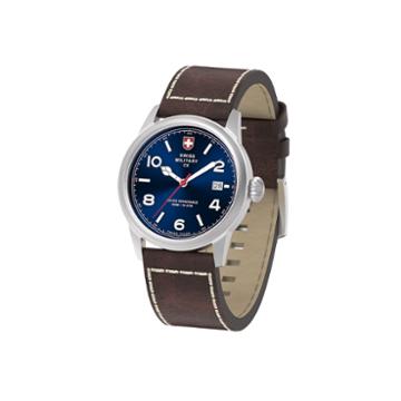 Swiss Military By Charmex Vintage Mens Brown Strap Watch-78335 8 C