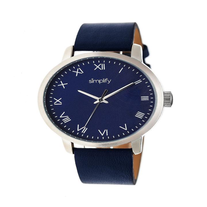 Simplify Unisex Blue Strap Watch-sim4204