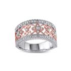 1/7 Ct. T.w. Diamond Two-tone Sterling Silver Ring