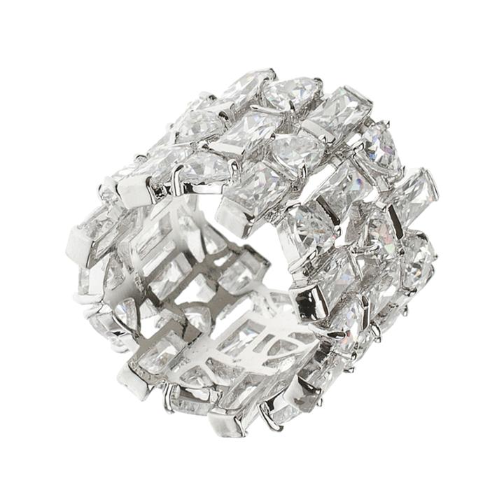 Cz By Kenneth Jay Lane Multi-shape Band