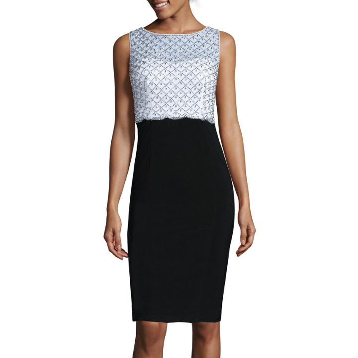 Jackie Jon Beaded Bodice Dress